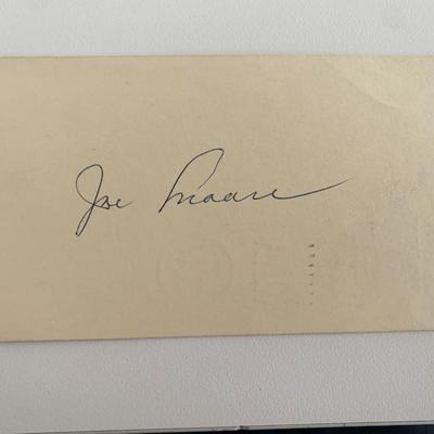 Joe Moore original signature