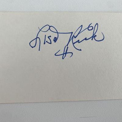 Lisa Rusk signature cut