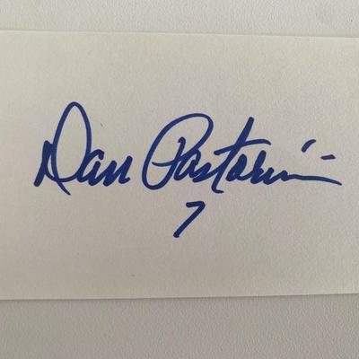 Dan Pastorini original signature