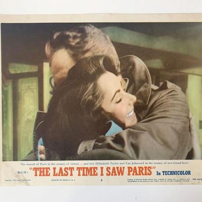 The Last Time I Saw Paris original 1954 vintage lobby card