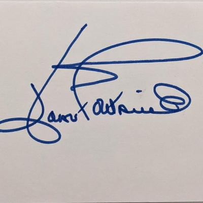 Joan Fontaine original signature