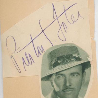 Preston Foster signature cut