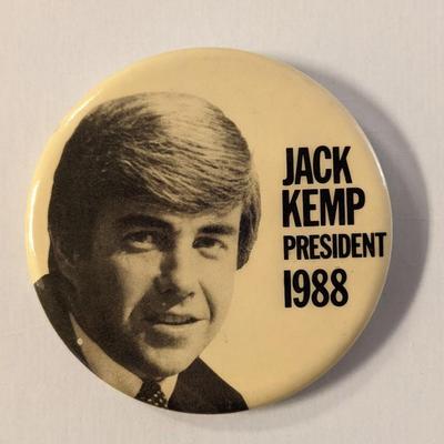 Jack Kemp 1988 Presidential Campaign Pin