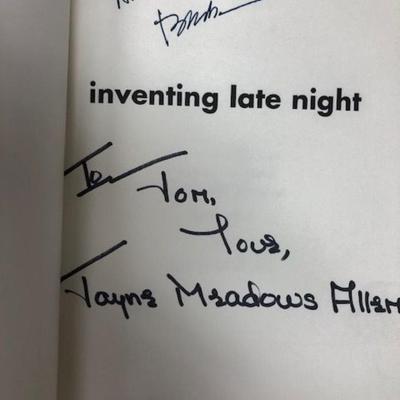 Inventing Late Night signed book
