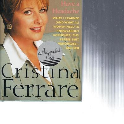 Cristina Ferrara signed book