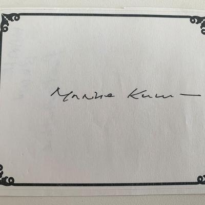 Maxine Kumin original signature