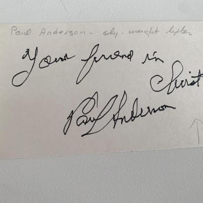 Sherlock Holmes Paul Anderson original signature