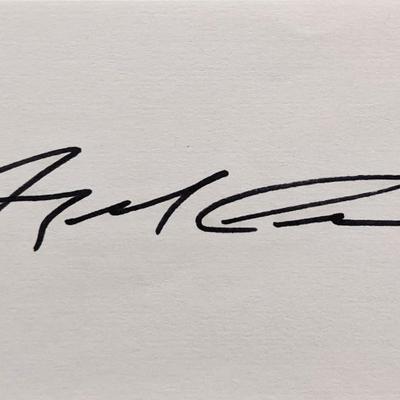Jockey Angel Cordero Jr. original signature