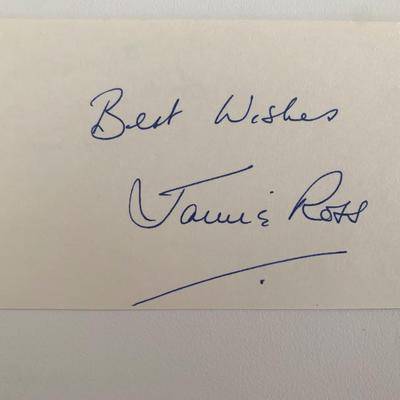 Jamie Ross original signature