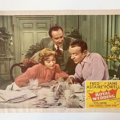 Royal Wedding original 1951 vintage lobby card