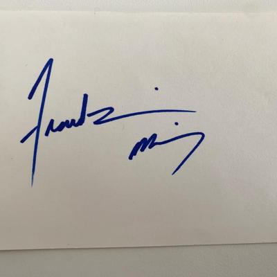 Heavyweight kickboxer Frankie Munoz original signature
