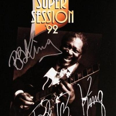 B.B. King signed tour book