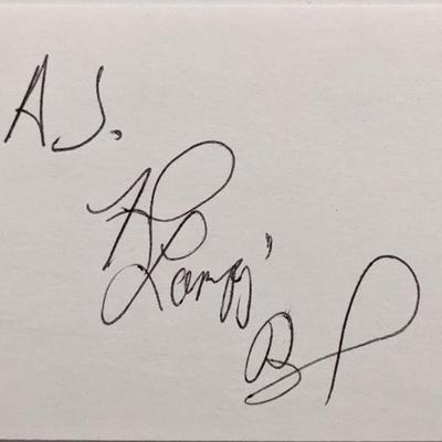 Frank Bank original signature