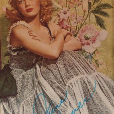 June Haver signed photo