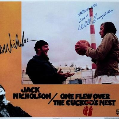 Jack Nicholson & Will Sampson signed lobby card
