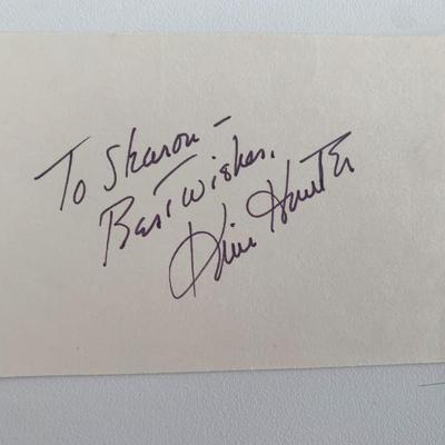 Kim Hunter original signature