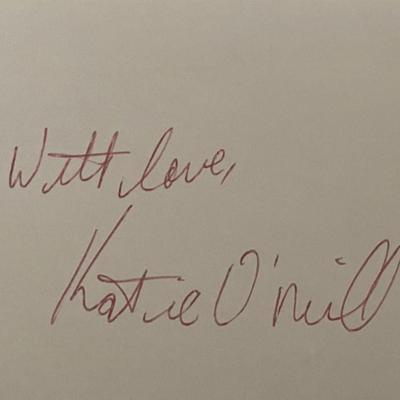 Actress Katie O'Neill original signature 