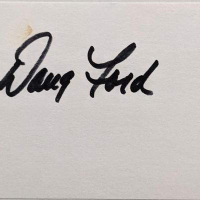 Doug Ford original signature