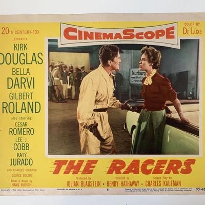 The Racers original 1955 vintage lobby card