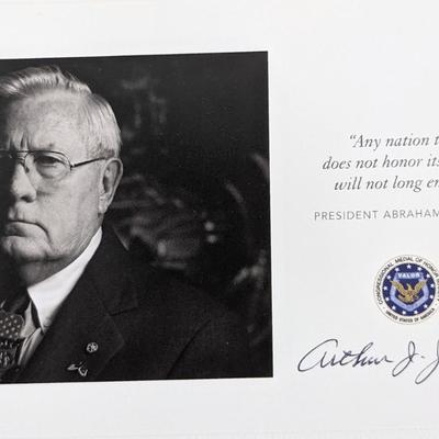 Arthur Junior Jackson signed card