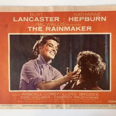 The Rainmaker original 1956 vintage lobby card
