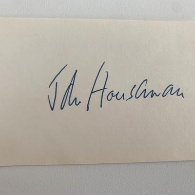 Citizen Kane actor John Houseman original signature