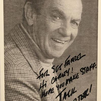 Jack Carter signed photo