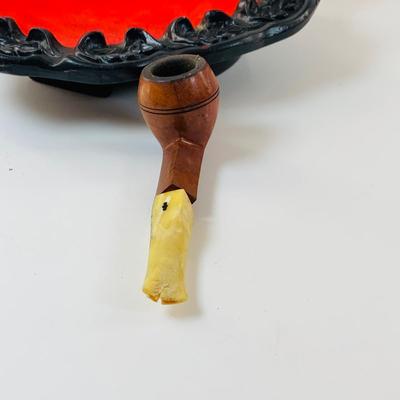 Lot 517: Vintage Eight Ball Lighter, Salem and Winston Cigarettes Branded Lighters, Pipe,Ashtray and More