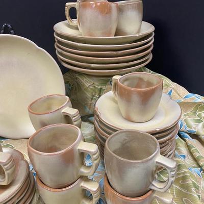 Frankoma DIsh Set - Desert Gold
