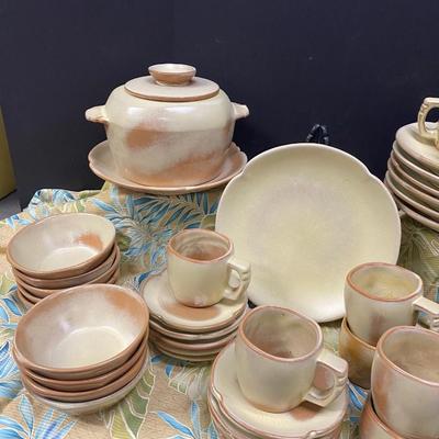 Frankoma DIsh Set - Desert Gold