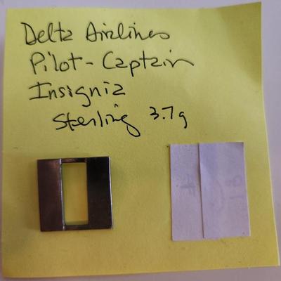 Sterling Delta Airlines Pilot Captains Insignia