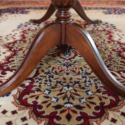 Mahogany Double Pedestal Butterfly Leaf Dining Table