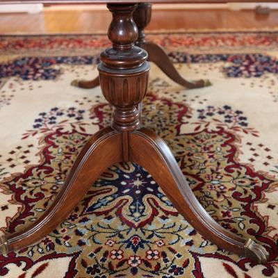 Mahogany Double Pedestal Butterfly Leaf Dining Table