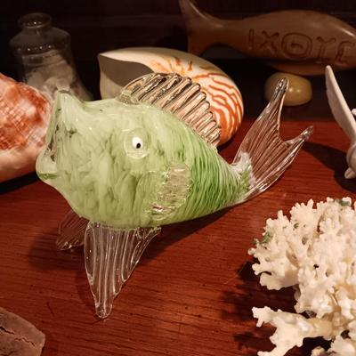 SEASHELLS, GLASS FISH AND MORE