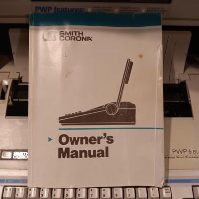 SMITH CORONA PERSONAL WORD PROCESSOR, BRIEFCASE AND DESK LAMP