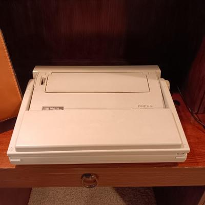 SMITH CORONA PERSONAL WORD PROCESSOR, BRIEFCASE AND DESK LAMP