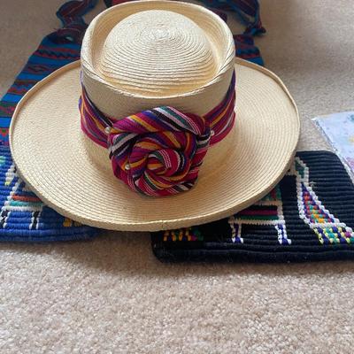 LADYS HAT, HAND BAG, UMBRELLA, COIN PURSES/MAKE-UP BAGS