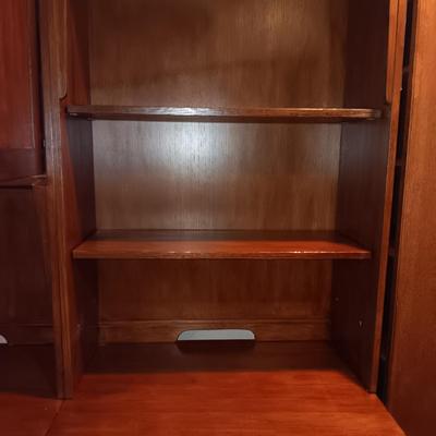 8 PIECE ASHLEY FURNITURE PARTNER OR EXECUTIVE DESK