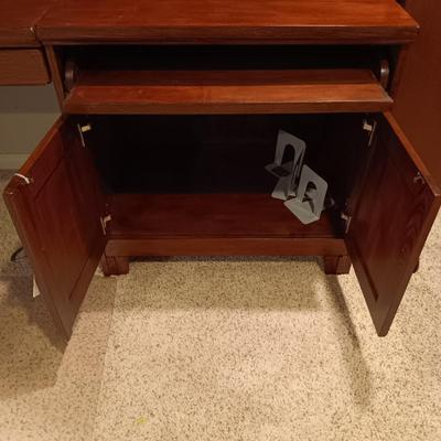 8 PIECE ASHLEY FURNITURE PARTNER OR EXECUTIVE DESK