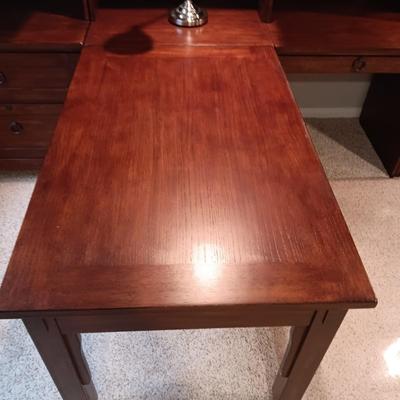 8 PIECE ASHLEY FURNITURE PARTNER OR EXECUTIVE DESK