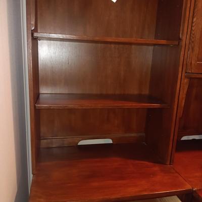 8 PIECE ASHLEY FURNITURE PARTNER OR EXECUTIVE DESK