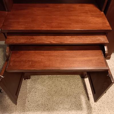 8 PIECE ASHLEY FURNITURE PARTNER OR EXECUTIVE DESK