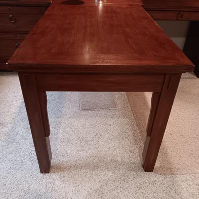 8 PIECE ASHLEY FURNITURE PARTNER OR EXECUTIVE DESK