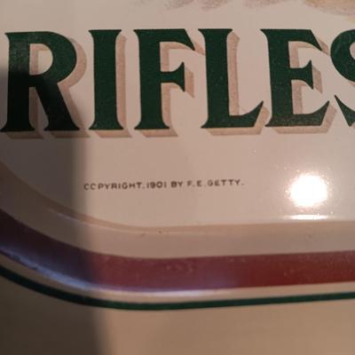 REMINGTON TRAY AND TIN SIGN