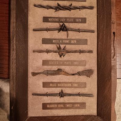 2 BARBED WIRE SAMPLES MADE BY CENTRAL CITY MICRO FOUNDRY