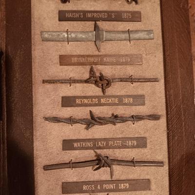 2 BARBED WIRE SAMPLES MADE BY CENTRAL CITY MICRO FOUNDRY
