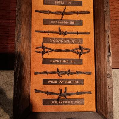 2 BARBED WIRE SAMPLES MADE BY CENTRAL CITY MICRO FOUNDRY