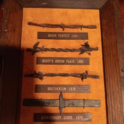 2 BARBED WIRE SAMPLES MADE BY CENTRAL CITY MICRO FOUNDRY