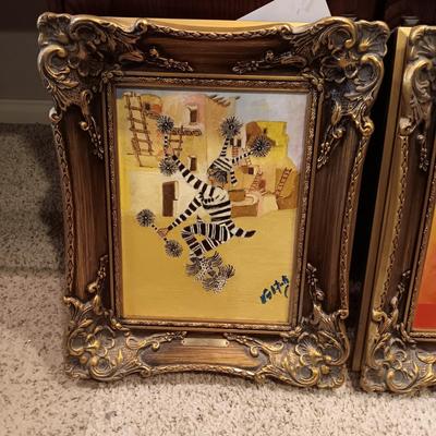 ORIGINAL OILS OF HANO AND PETE CONKLIN, ACTUAL CLOWNS BY WM A FOOTE