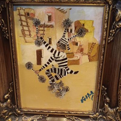 ORIGINAL OILS OF HANO AND PETE CONKLIN, ACTUAL CLOWNS BY WM A FOOTE